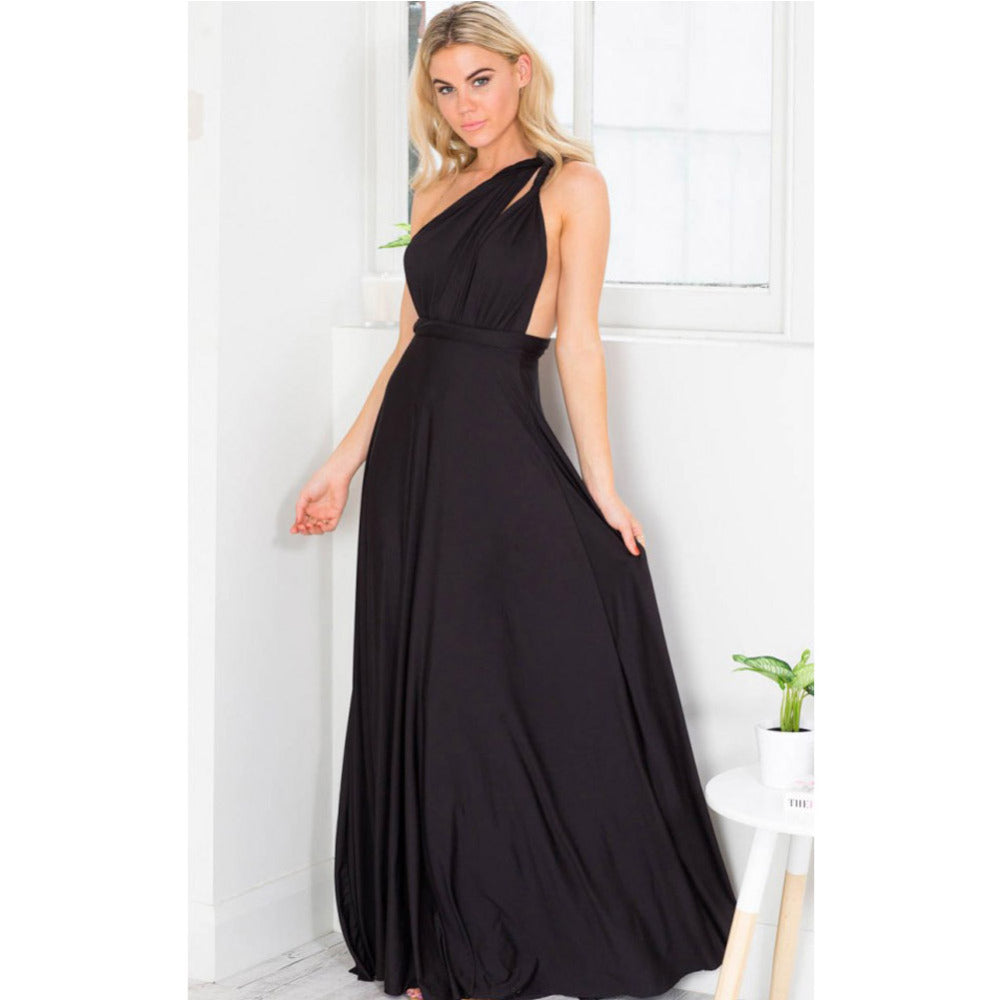 Robe longue sexy pour femmes, convertible et multipositions, style bohème, maxi, club, rouge, bandage, longue, de soirée, pour demoiselle d'honneur, robe longue femme infinity