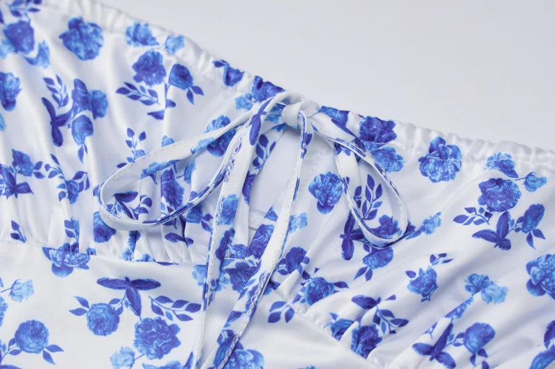 Hugcitar Robe longue élégante et moulante à fleurs pour femme, style bohème, tenue de ville, été 2026, vente en gros d'articles pour entreprises