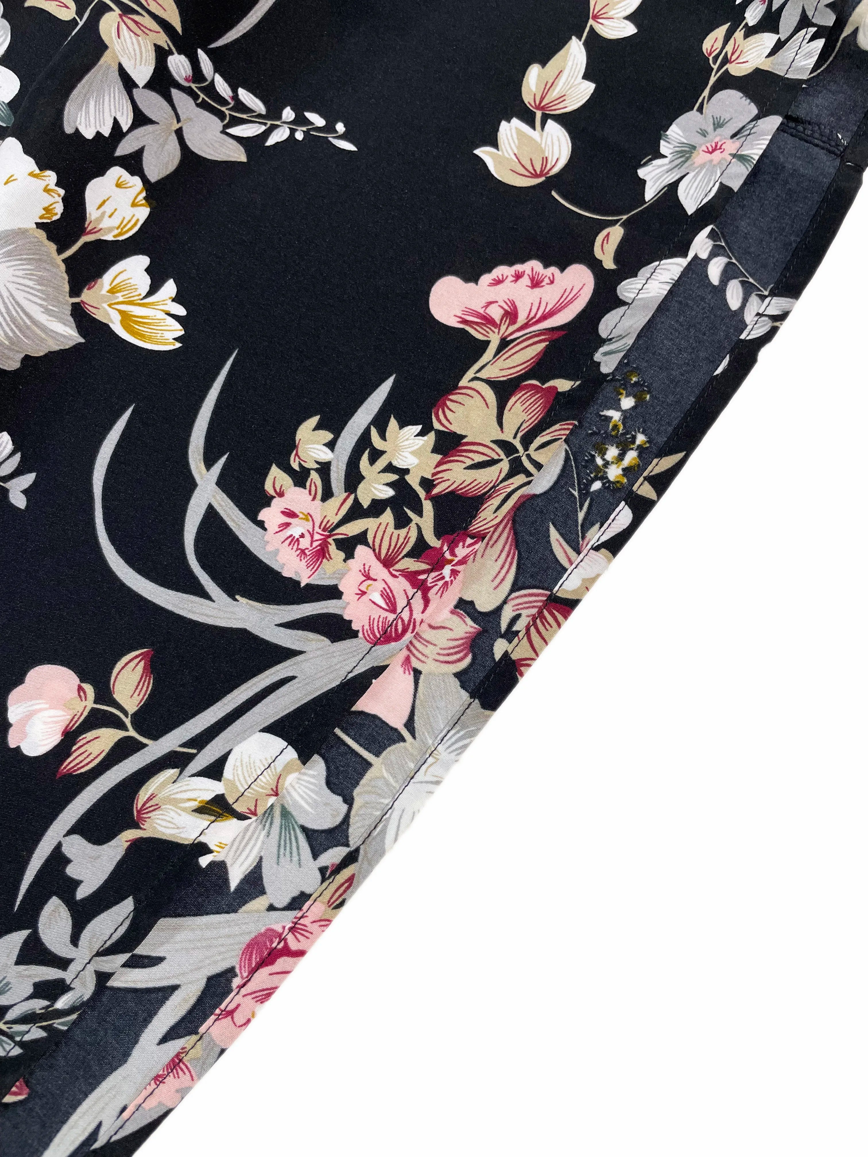 Robe licou fendue sur la cuisse à imprimé floral pour femme - sans manches, moulante, sexy, pour la plage ou les clubs