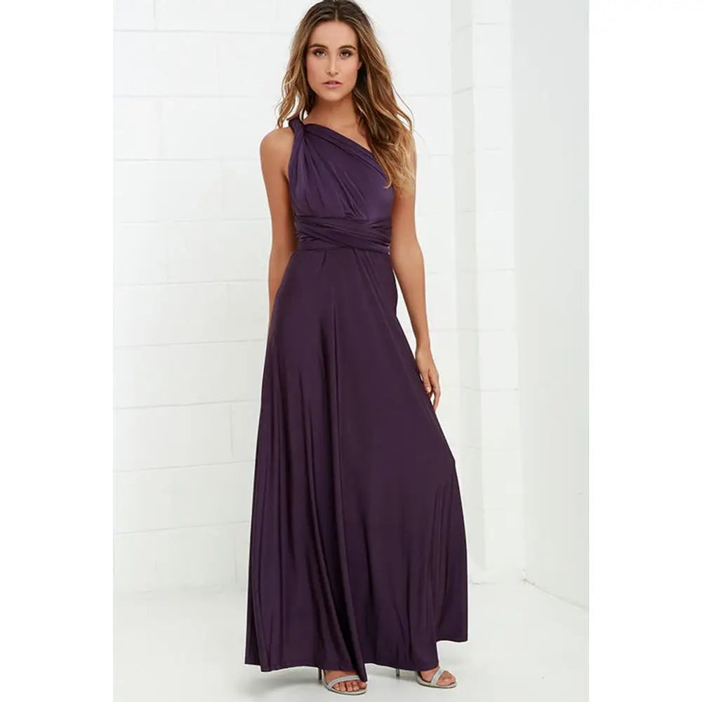 Robe longue sexy pour femmes, convertible et multipositions, style bohème, maxi, club, rouge, bandage, longue, de soirée, pour demoiselle d'honneur, robe longue femme infinity