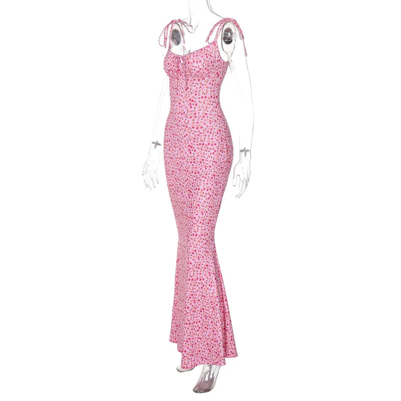 Hugcitar Robe longue élégante et moulante à fleurs pour femme, style bohème, tenue de ville, été 2026, vente en gros d'articles pour entreprises