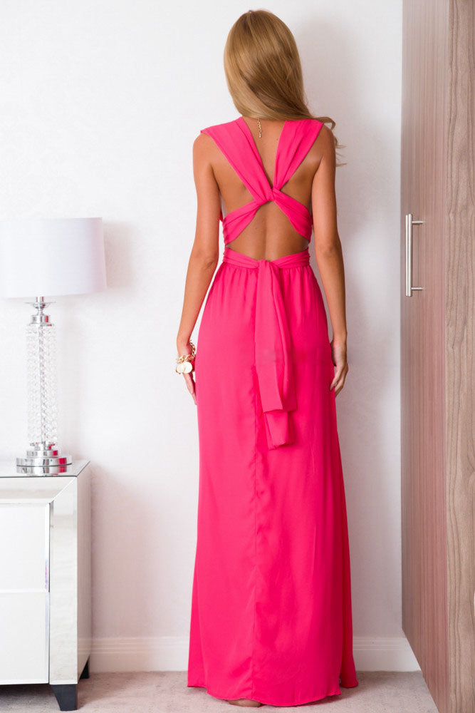 Robe longue sexy pour femmes, convertible et multipositions, style bohème, maxi, club, rouge, bandage, longue, de soirée, pour demoiselle d'honneur, robe longue femme infinity