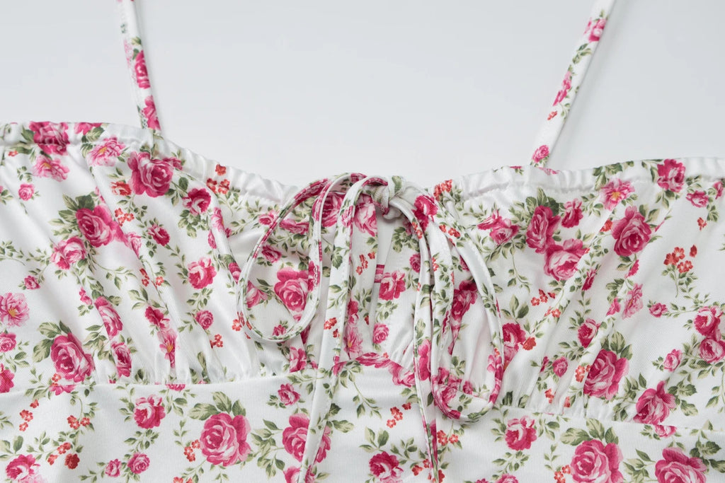 Hugcitar Robe longue élégante et moulante à fleurs pour femme, style bohème, tenue de ville, été 2026, vente en gros d'articles pour entreprises